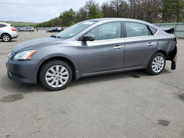 3N1AB7AP0FY229167 - 2015 NISSAN SENTRA S GRAY photo 1