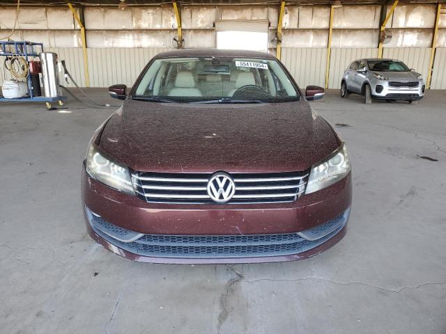 1VWBP7A39DC075173 - 2013 VOLKSWAGEN PASSAT SE RED photo 5