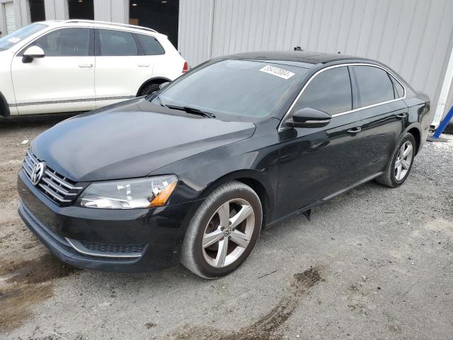 1VWBN7A34CC054395 - 2012 VOLKSWAGEN PASSAT SE BLACK photo 1