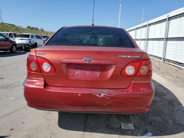 1NXBR32E37Z803781 - 2007 TOYOTA COROLLA CE RED photo 6