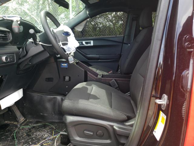 1FM5K8AB0NGB46018 - 2022 FORD EXPLORER POLICE INTERCEPTOR Czerwony zdjęcie 7