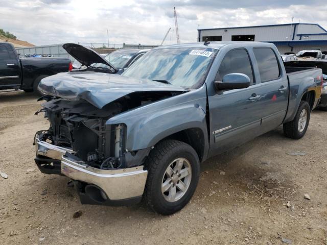 2GTEK13M181172591 - 2008 GMC SIERRA K1500 BLUE photo 1