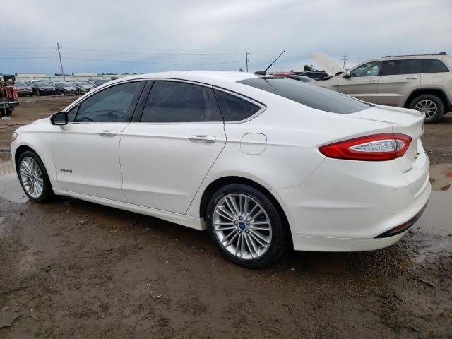 3FA6P0LU3ER121817 - 2014 FORD FUSION SE HYBRID WHITE photo 2