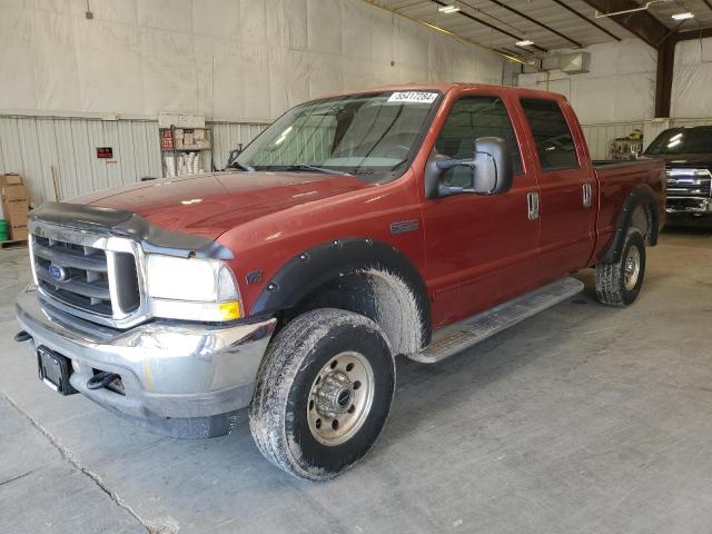 1FTNW21S72ED61182 - 2002 FORD F250 SUPER DUTY RED photo 1