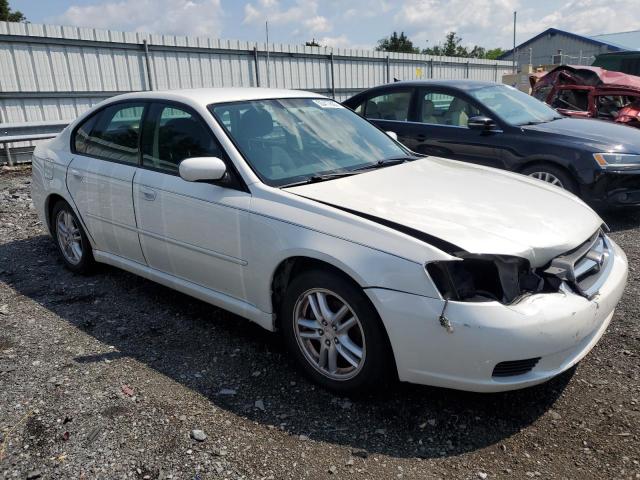 4S3BL616957200086 - 2005 SUBARU LEGACY 2.5I WHITE photo 4