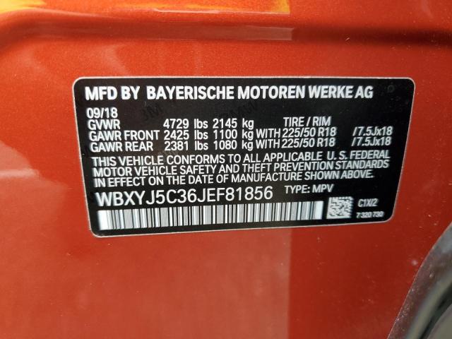 WBXYJ5C36JEF81856 - 2018 BMW X2 XDRIVE28I أحمر صورة 13