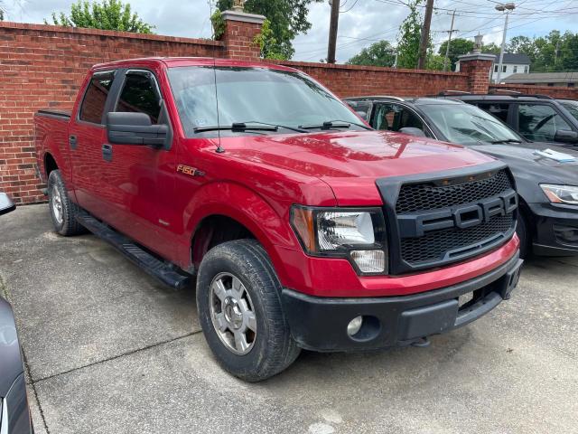 1FTFW1ET0BKD96326 - 2011 FORD F150 SUPERCREW RED photo 1