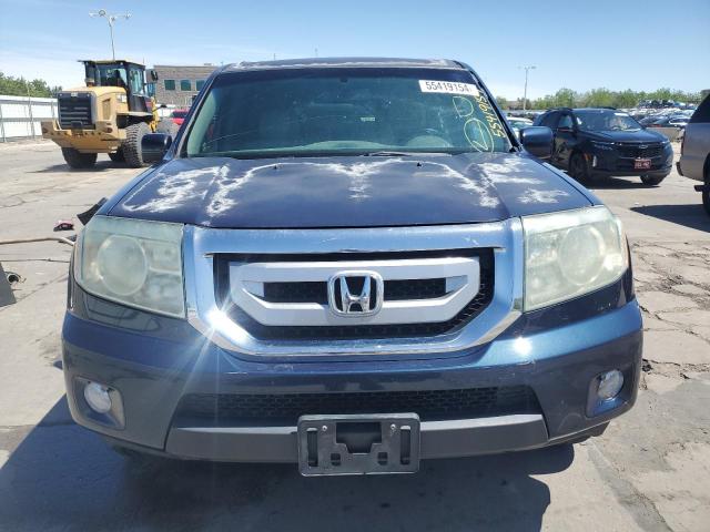 5FNYF4H67AB012750 - 2010 HONDA PILOT EXL BLUE photo 5