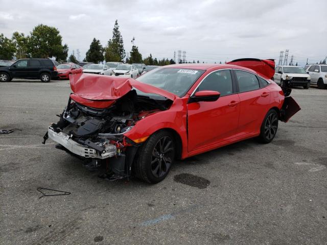 2HGFC2F82LH549985 - 2020 HONDA CIVIC SPORT 红色 照片 1