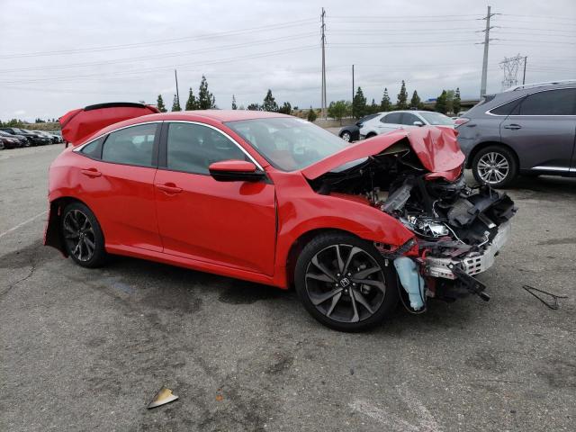 2HGFC2F82LH549985 - 2020 HONDA CIVIC SPORT 红色 照片 4