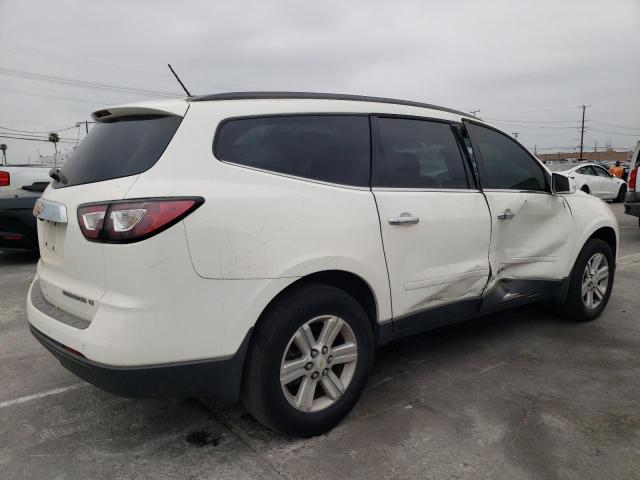 1GNKRGKD2DJ237958 - 2013 CHEVROLET TRAVERSE LT WHITE photo 3