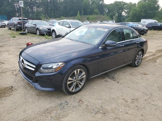 55SWF4JB0JU267754 - 2018 MERCEDES-BENZ C 300 BLUE photo 1