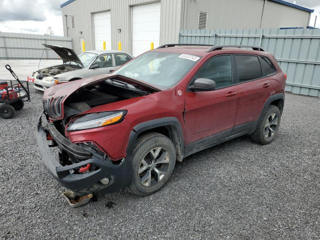 1C4PJMBS0GW368638 - 2016 JEEP CHEROKEE TRAILHAWK BURGUNDY photo 1