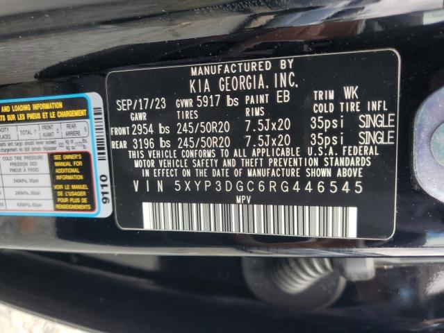 5XYP3DGC6RG446545 - 2024 KIA TELLURIDE EX BLACK photo 13