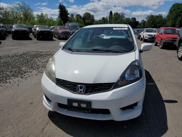 JHMGE8H53DC019336 - 2013 HONDA FIT SPORT WHITE photo 5