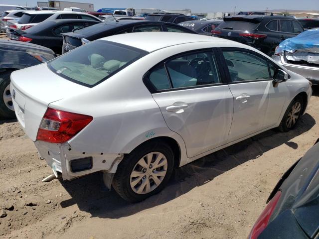 2HGFB2F5XCH585965 - 2012 HONDA CIVIC LX WHITE photo 3