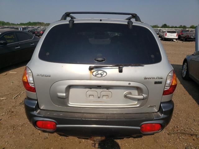 KM8SC73EX4U653655 - 2004 HYUNDAI SANTA FE 4 GLS SILVER photo 6