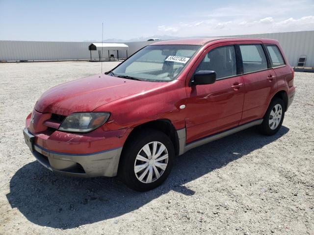 JA4LX31F24U046399 - 2004 MITSUBISHI OUTLANDER LS RED photo 1