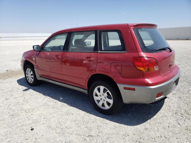 JA4LX31F24U046399 - 2004 MITSUBISHI OUTLANDER LS RED photo 2