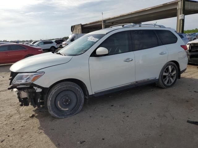 5N1AR2MN7EC685742 - 2014 NISSAN PATHFINDER S WHITE photo 1