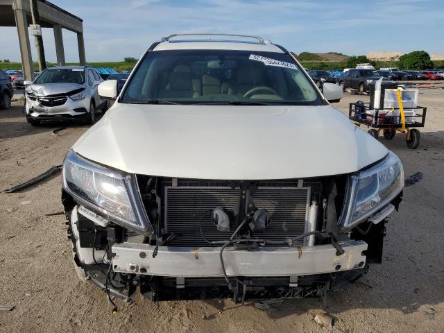 5N1AR2MN7EC685742 - 2014 NISSAN PATHFINDER S WHITE photo 5