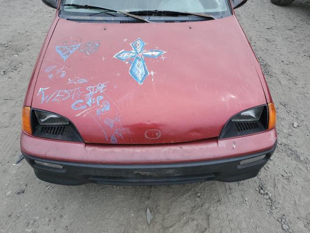 2C1MR2462N6710210 - 1992 GEO METRO BASE RED photo 11