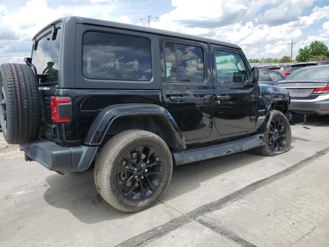 1C4JJXP65MW699018 - 2021 JEEP WRANGLER U SAHARA 4XE BLACK photo 3