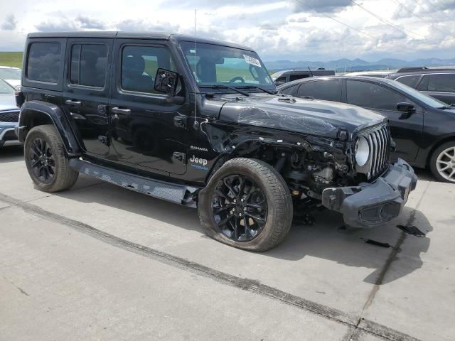 1C4JJXP65MW699018 - 2021 JEEP WRANGLER U SAHARA 4XE BLACK photo 4