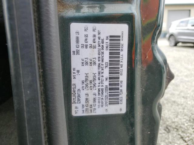 1B7KF23Z91J193564 - 2001 DODGE RAM 2500 GREEN photo 12