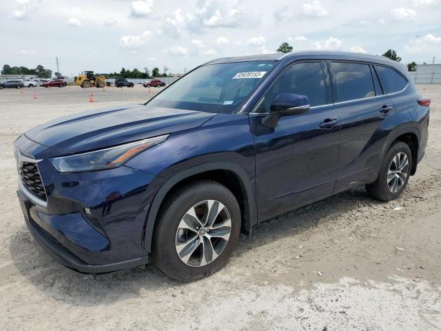 5TDGZRAHXNS111768 - 2022 TOYOTA HIGHLANDER XLE Mavi foto 1