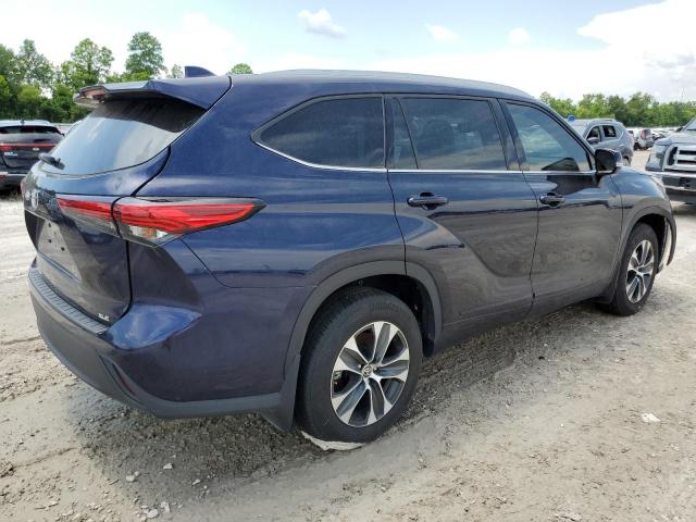5TDGZRAHXNS111768 - 2022 TOYOTA HIGHLANDER XLE Mavi foto 3
