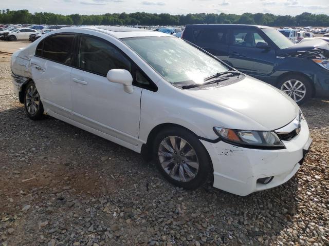 2HGFA16879H317245 - 2009 HONDA CIVIC EX WHITE photo 4