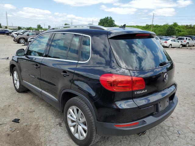 WVGRV7AX0HK003019 - 2017 VOLKSWAGEN TIGUAN WOLFSBURG BLACK photo 2