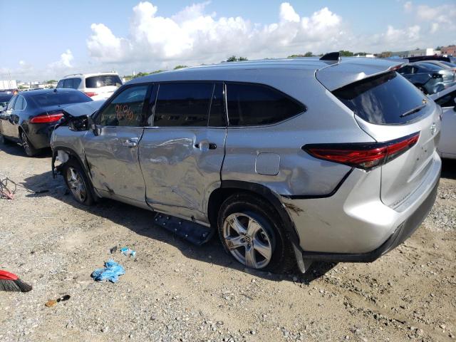 5TDCZRBH7NS232495 - 2022 TOYOTA HIGHLANDER L SILVER photo 2