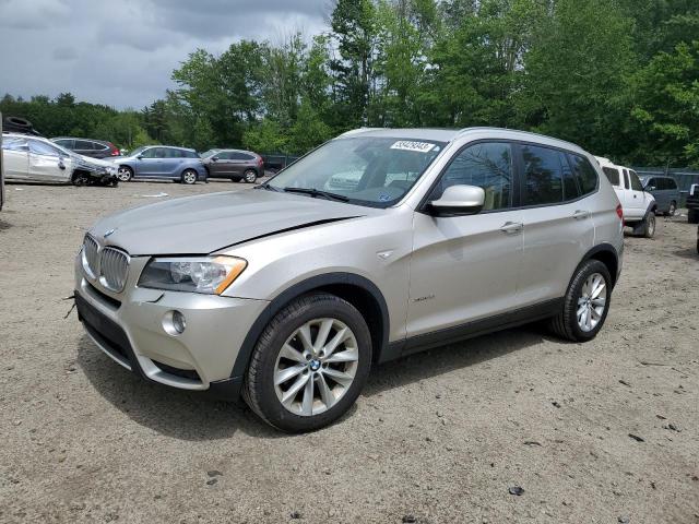 5UXWX9C58E0D35095 - 2014 BMW X3 XDRIVE28I SILVER photo 1