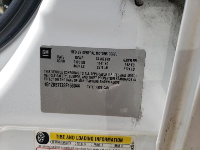 1G1ZK57729F156044 - 2009 CHEVROLET MALIBU LTZ თეთრი ფოტო 13