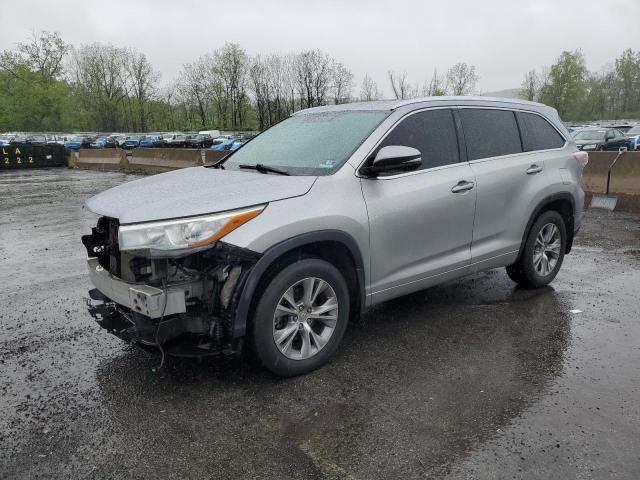 5TDJKRFH9FS224101 - 2015 TOYOTA HIGHLANDER XLE SILVER photo 1