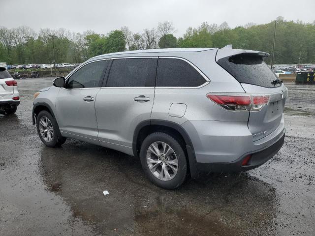 5TDJKRFH9FS224101 - 2015 TOYOTA HIGHLANDER XLE SILVER photo 2