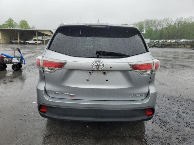 5TDJKRFH9FS224101 - 2015 TOYOTA HIGHLANDER XLE SILVER photo 6