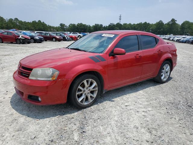 1C3CDZBG9EN219909 - 2014 DODGE AVENGER R/T RED photo 1