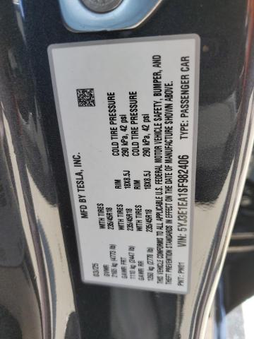 5YJ3E1EA1SF982406 - 2025 TESLA MODEL 3 GRAY photo 12