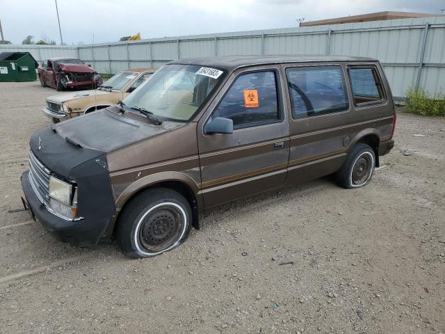 2P4FH25K4LR583266 - 1990 PLYMOUTH VOYAGER BROWN photo 1