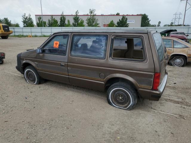 2P4FH25K4LR583266 - 1990 PLYMOUTH VOYAGER BROWN photo 2