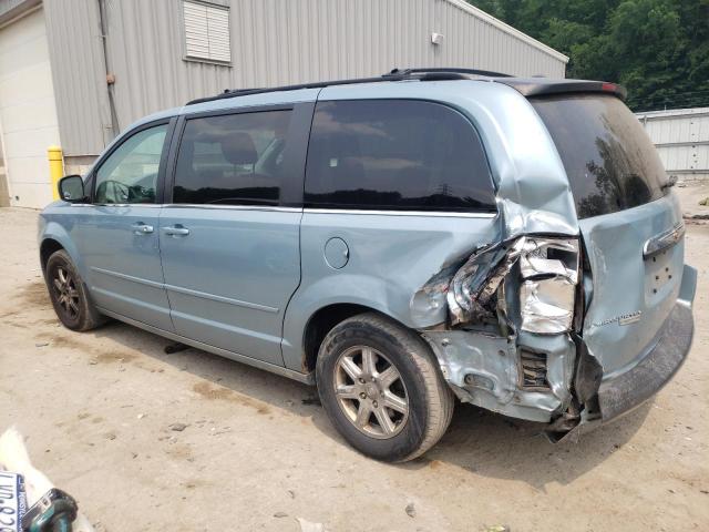 2A8HR54P08R758363 - 2008 CHRYSLER TOWN AND C TOURING BLUE photo 2