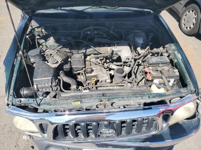 5TEVL52N02Z106714 - 2002 TOYOTA TACOMA XTRACAB GREEN photo 11