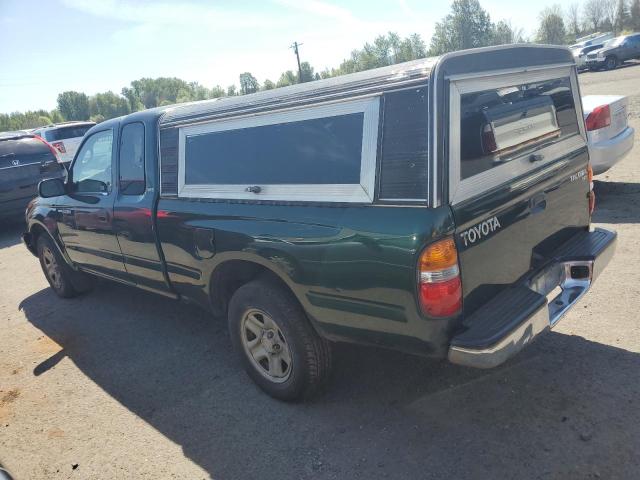 5TEVL52N02Z106714 - 2002 TOYOTA TACOMA XTRACAB GREEN photo 2