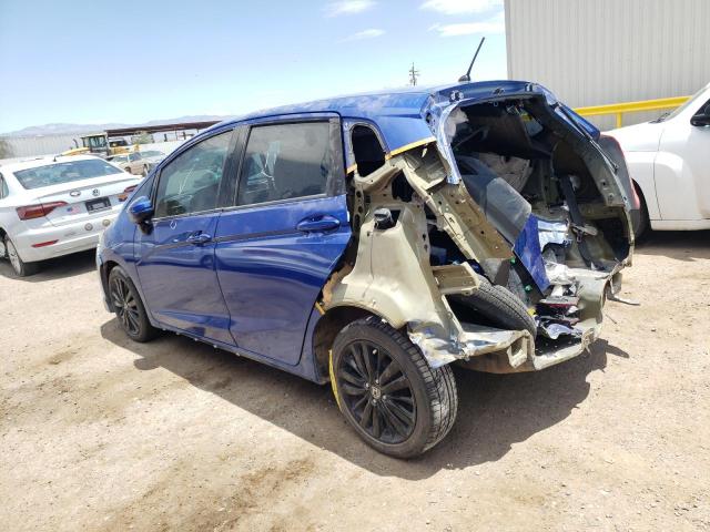 3HGGK5H68JM700346 - 2018 HONDA FIT SPORT BLUE photo 2