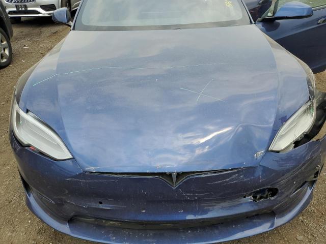 5YJSA1E5XMF430089 - 2021 TESLA MODEL S BLUE photo 11