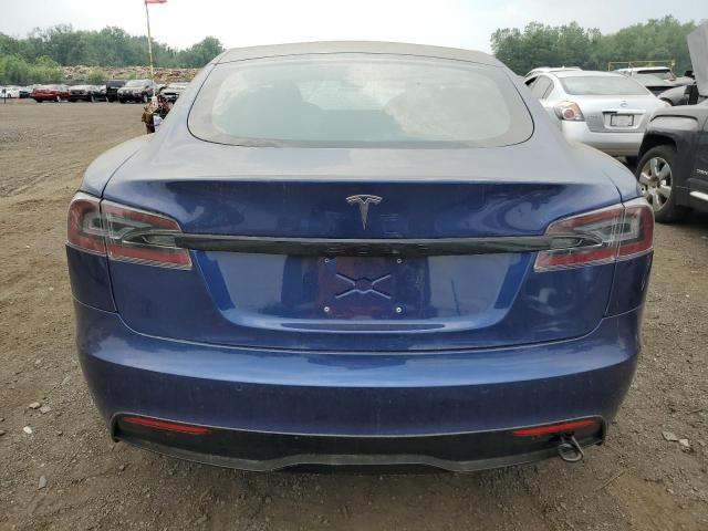 5YJSA1E5XMF430089 - 2021 TESLA MODEL S BLUE photo 6