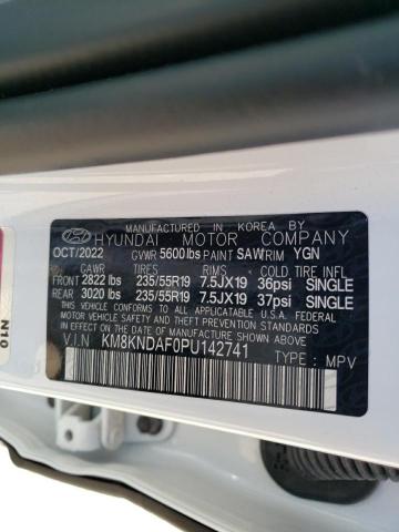 KM8KNDAF0PU142741 - 2023 HYUNDAI IONIQ 5 SEL WHITE photo 14